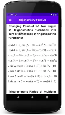 All Trigonometry Formula android App screenshot 11