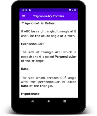 All Trigonometry Formula android App screenshot 2