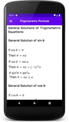 All Trigonometry Formula android App screenshot 8